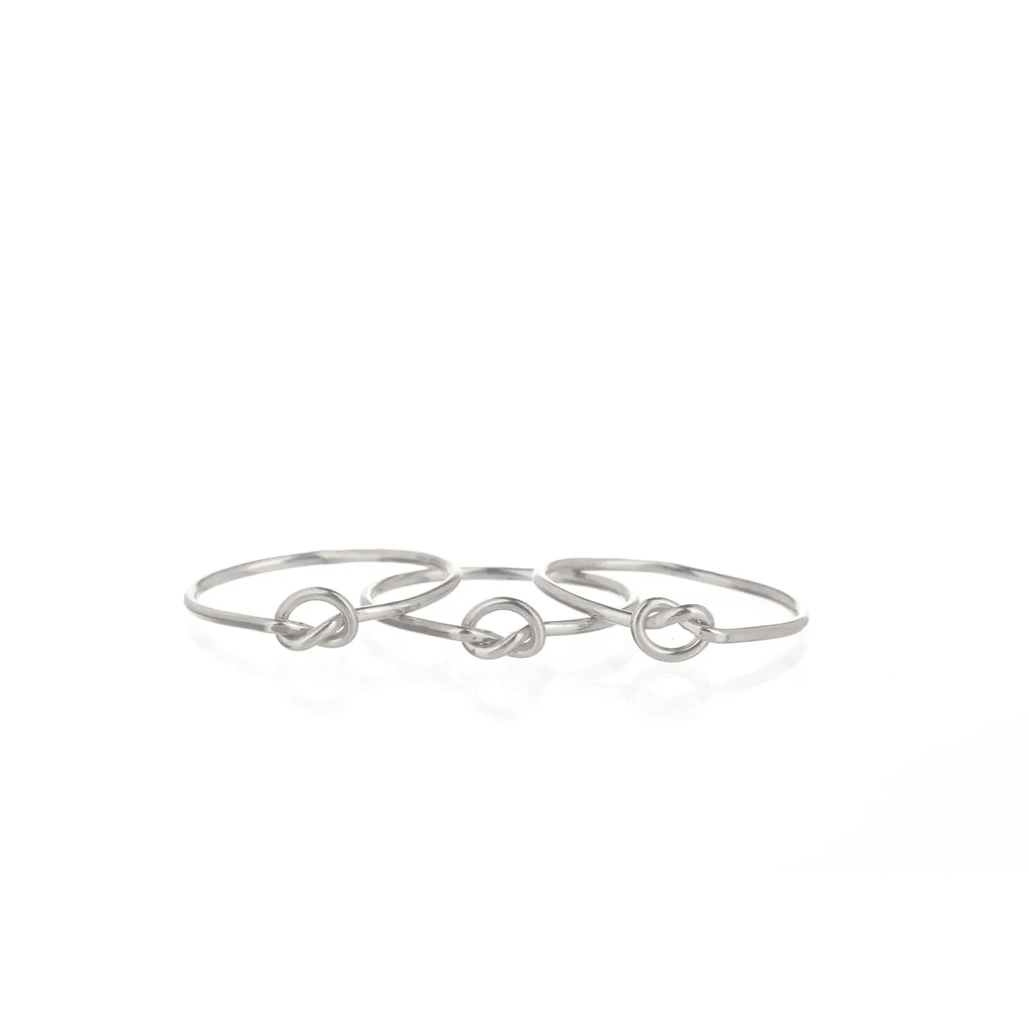 Single Love Knot Ring, 14k Rose Gold Filled Valentines Day