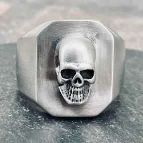 Skull 3D - Brushed Stainless Steel - R227