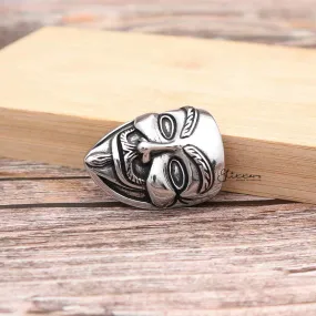 Stainless Steel Anonymous Mask Pendant