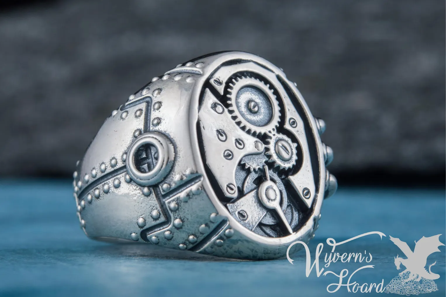 Steampunk Sterling Silver Ring