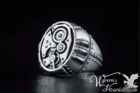 Steampunk Sterling Silver Ring