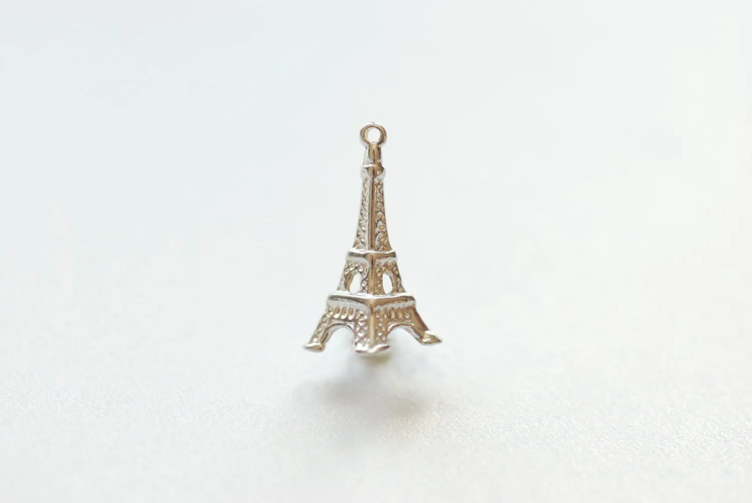 Sterling Silver Eiffel Tower - 925 Silver Eiffel Tower Charm, Eiffel Tower Pendant, Paris Charm, Paris Pendant, France Charm, France Pendant