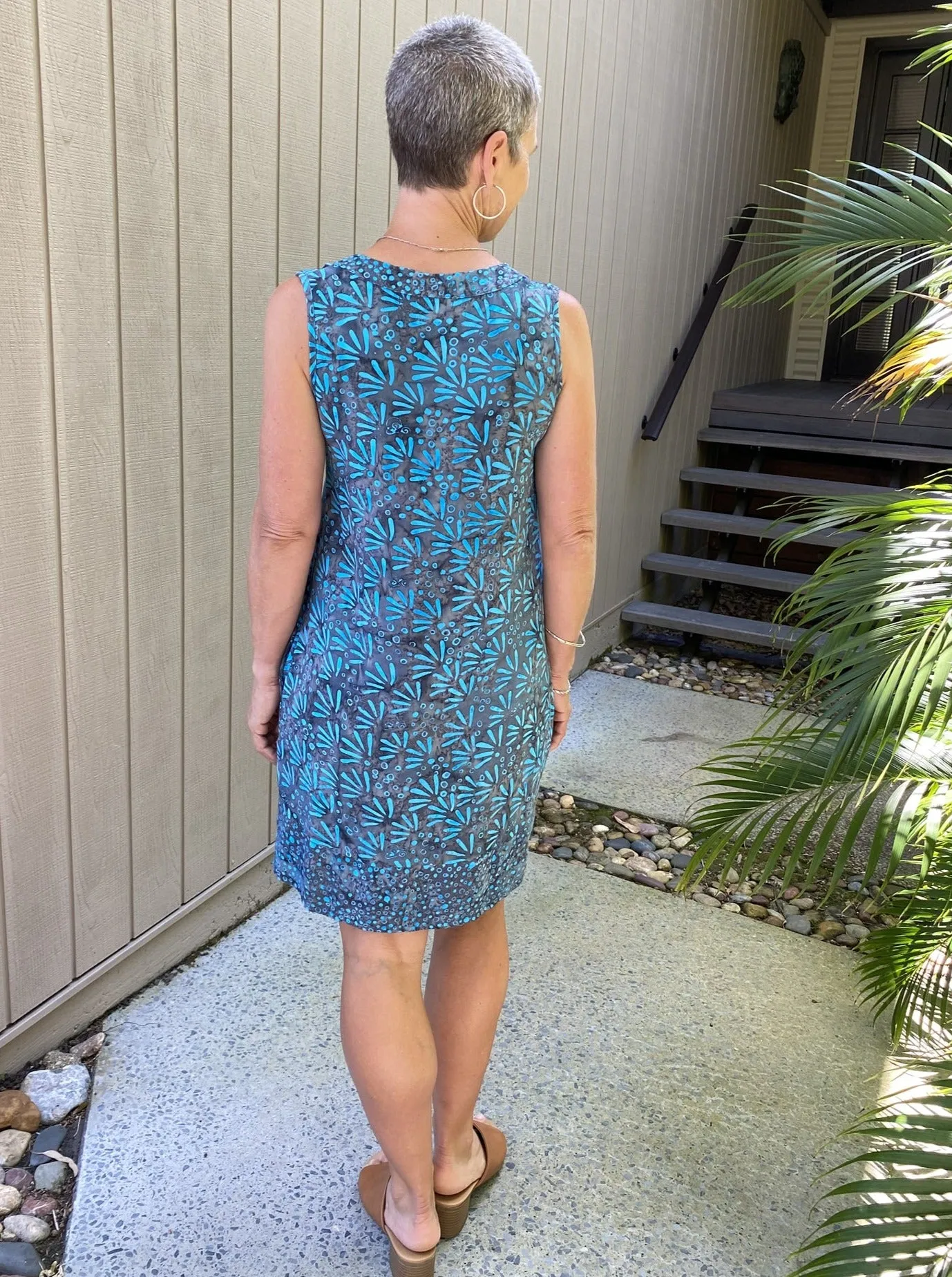 Tara Dress Turquoise Wings