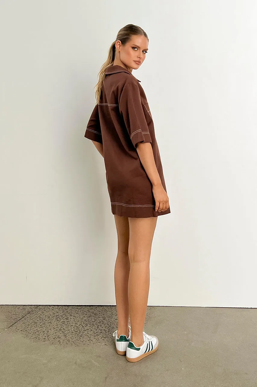 Tara Mini Dress | Choc