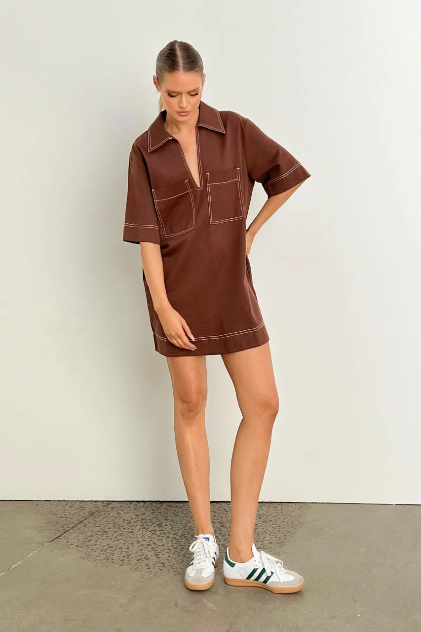 Tara Mini Dress | Choc