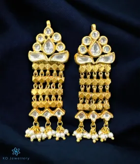 The Silver Kundan Earrings