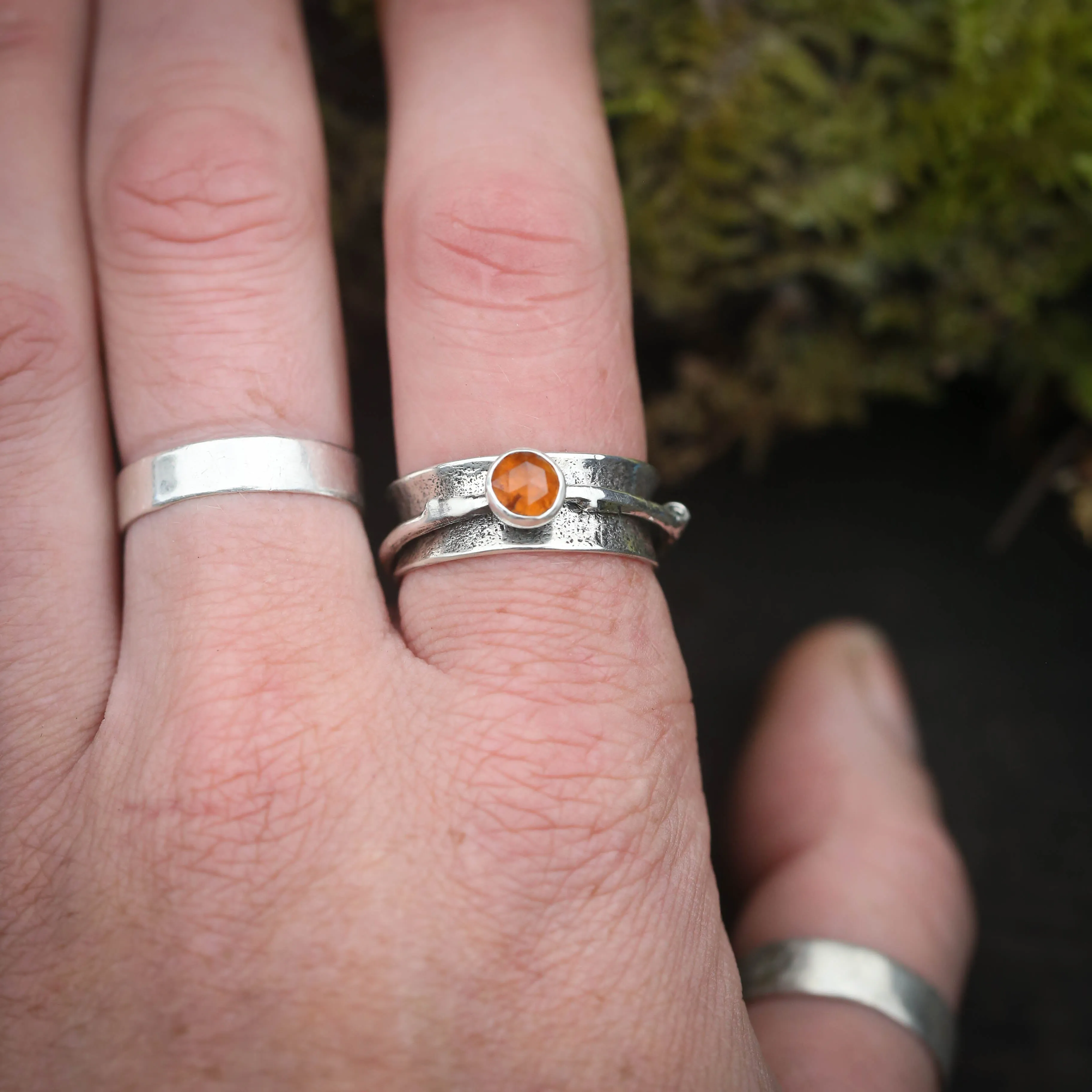 Woodland Twig Spinner Rings