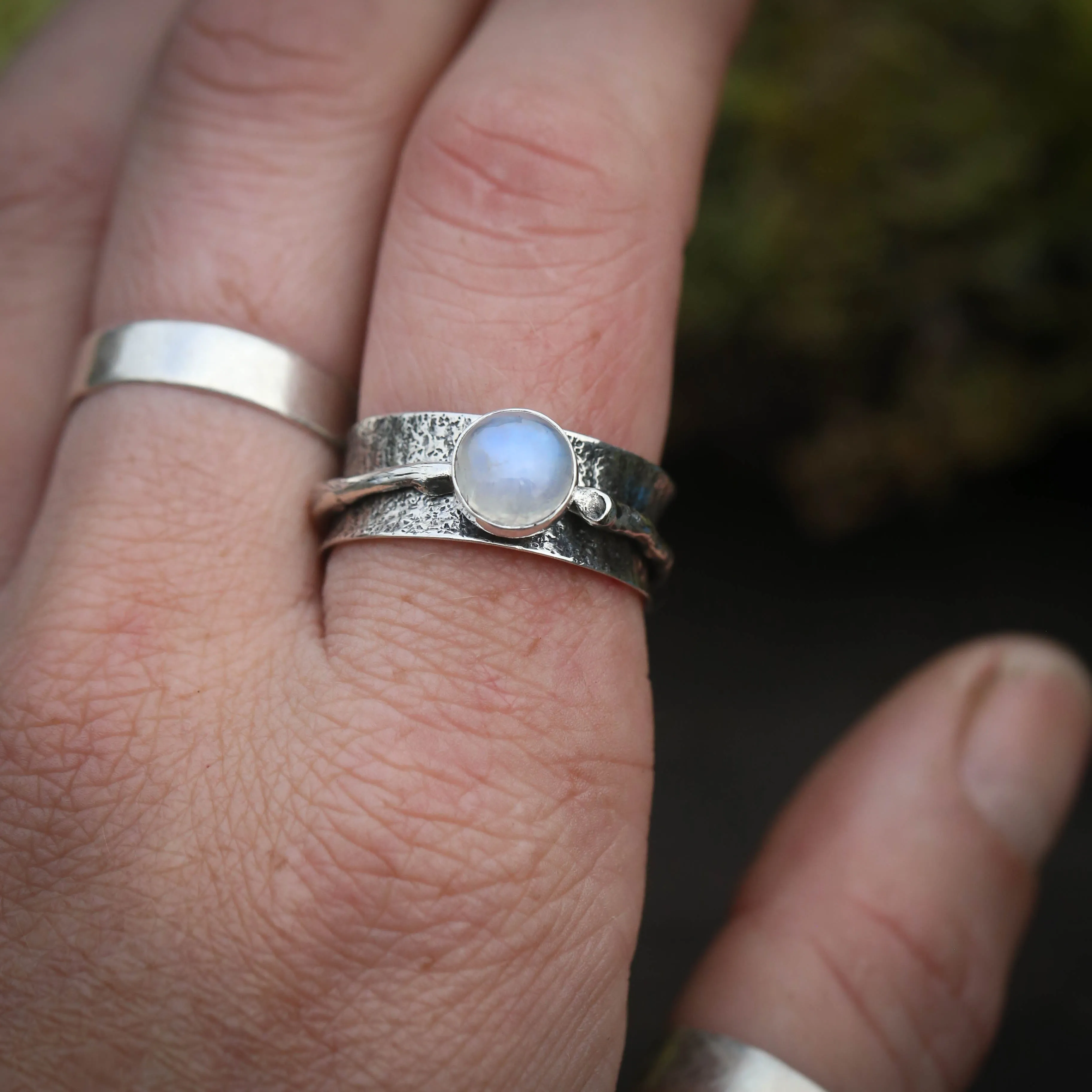 Woodland Twig Spinner Rings