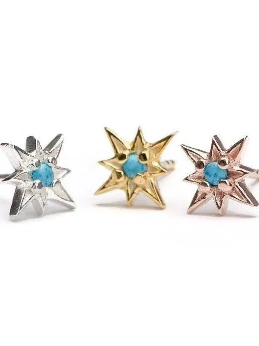 Zelma Turquoise Stud Earrings