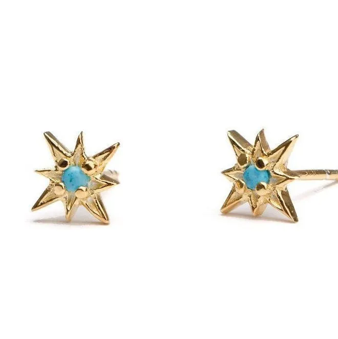 Zelma Turquoise Stud Earrings