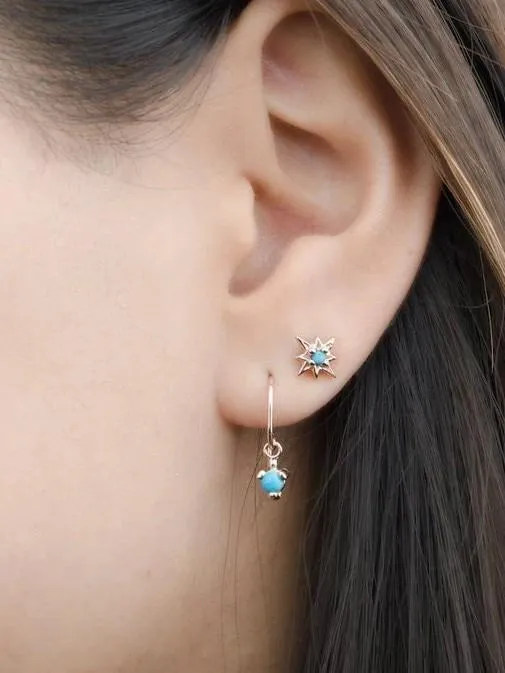 Zelma Turquoise Stud Earrings