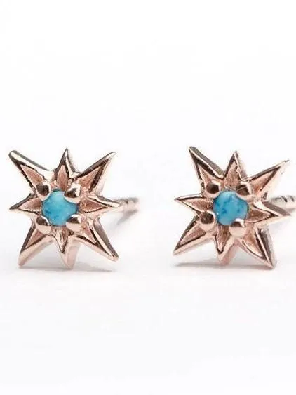 Zelma Turquoise Stud Earrings