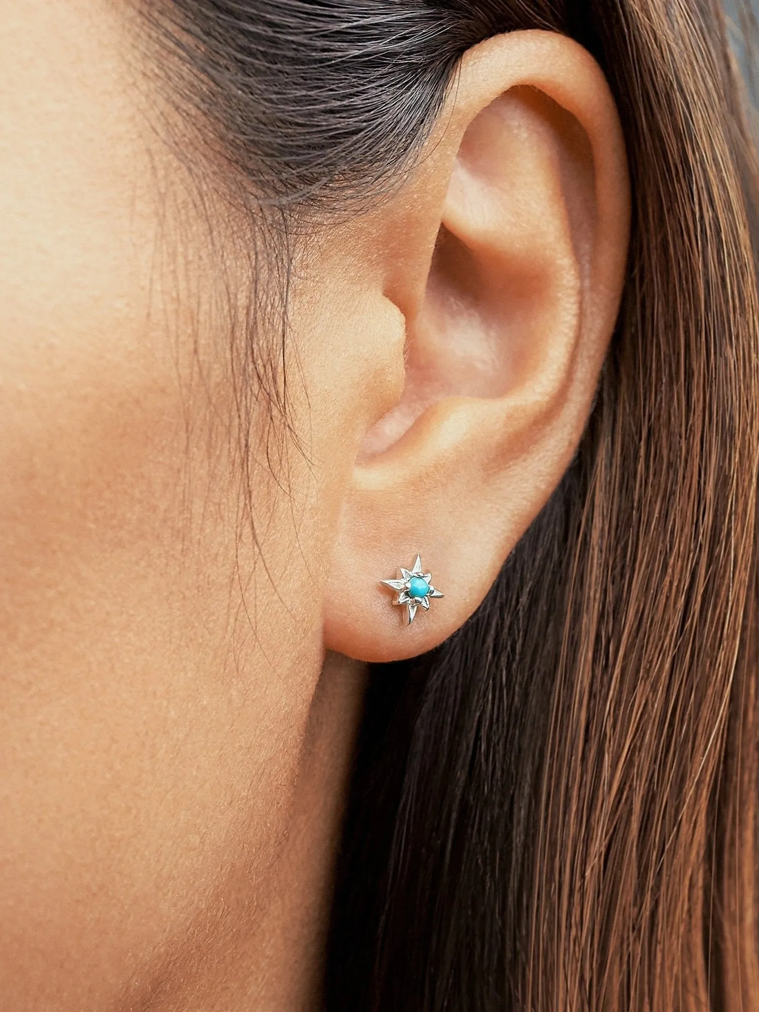 Zelma Turquoise Stud Earrings