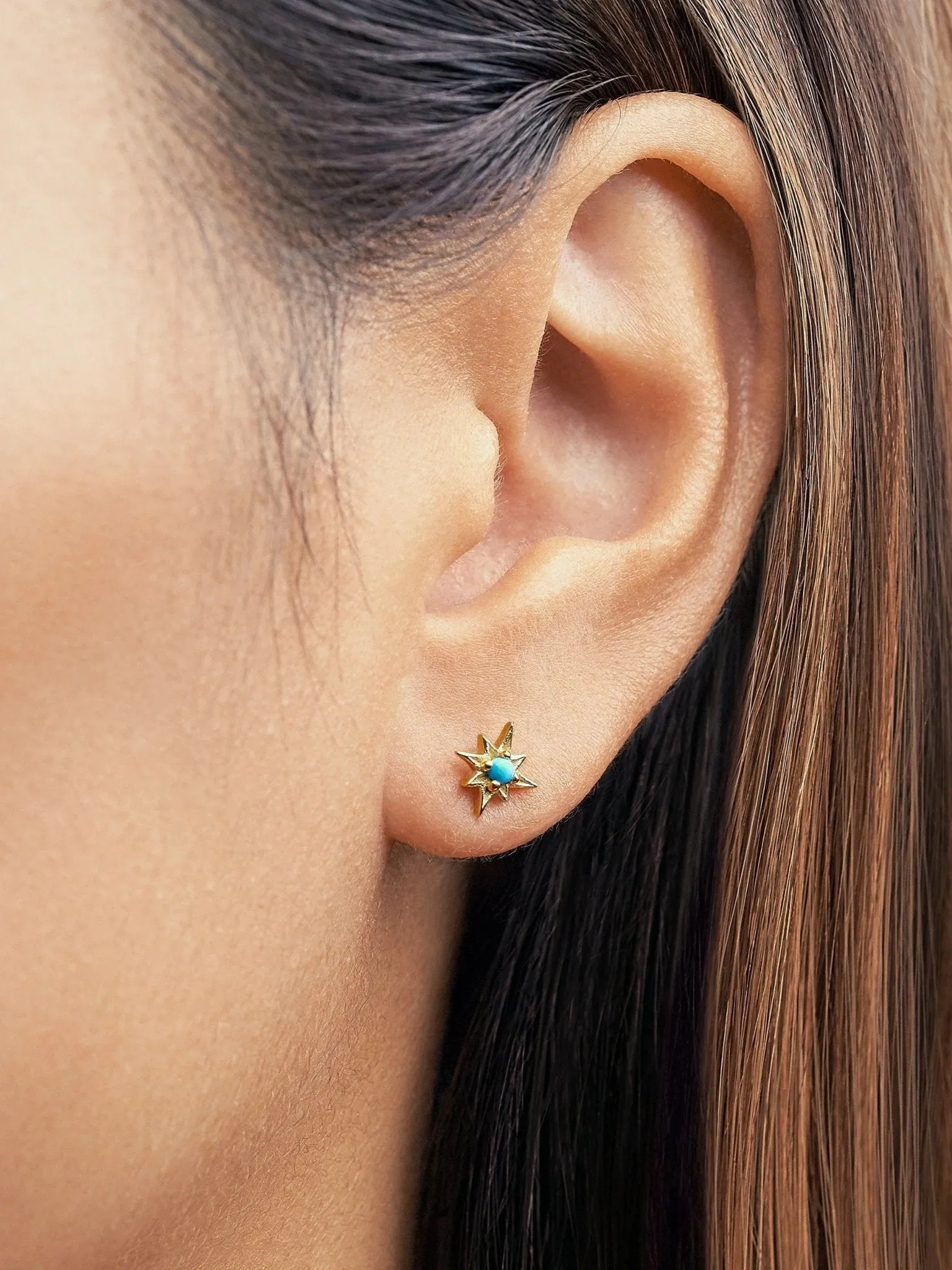 Zelma Turquoise Stud Earrings